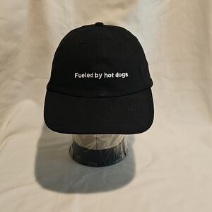 T-Mobile Tuesday “Fueled By Hot Dogs” Black Baseball Cap Hat 100% Cotton NWOT